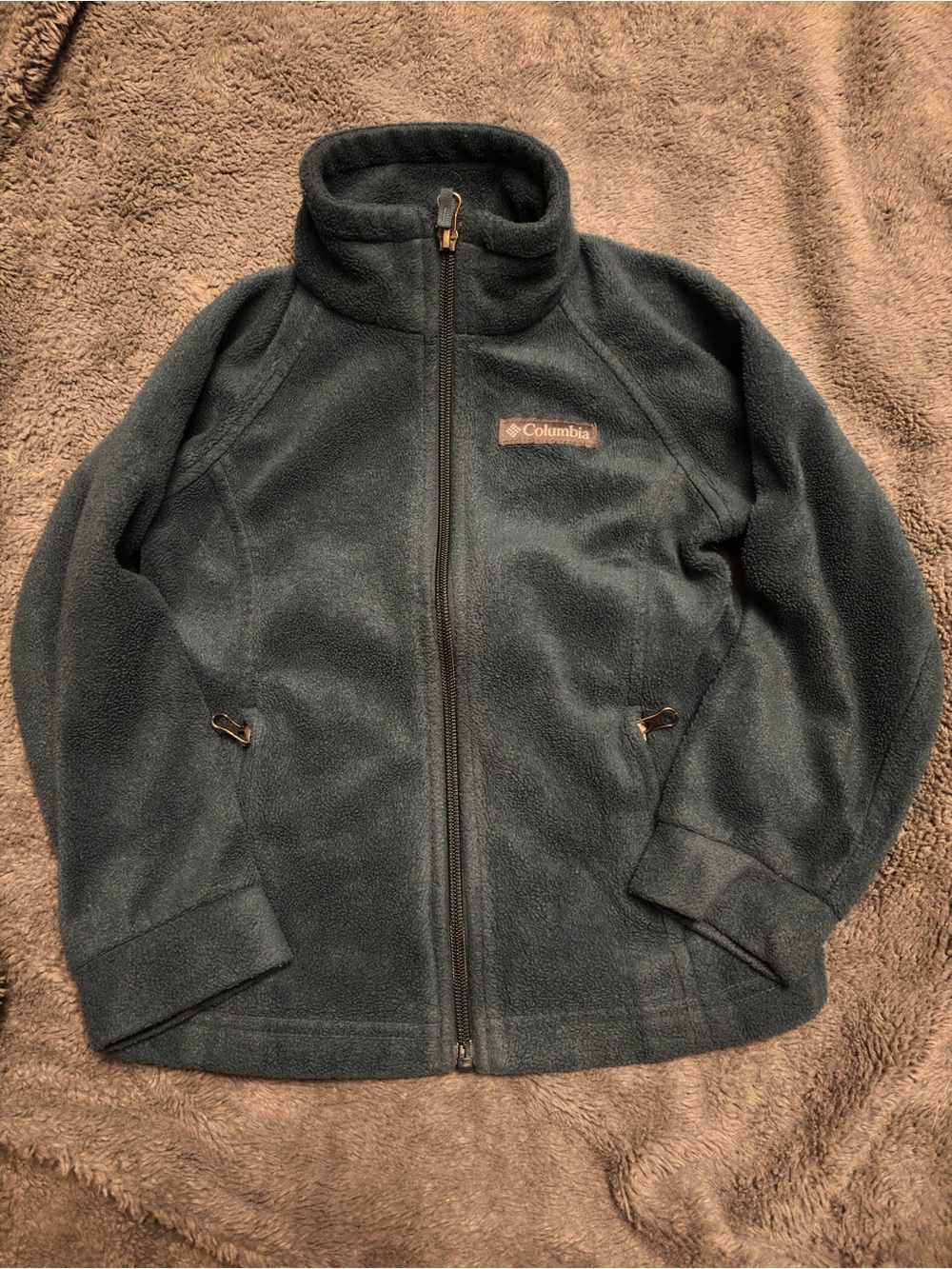 Columbia Kids Zip Fleece Jacket - Dark Teal